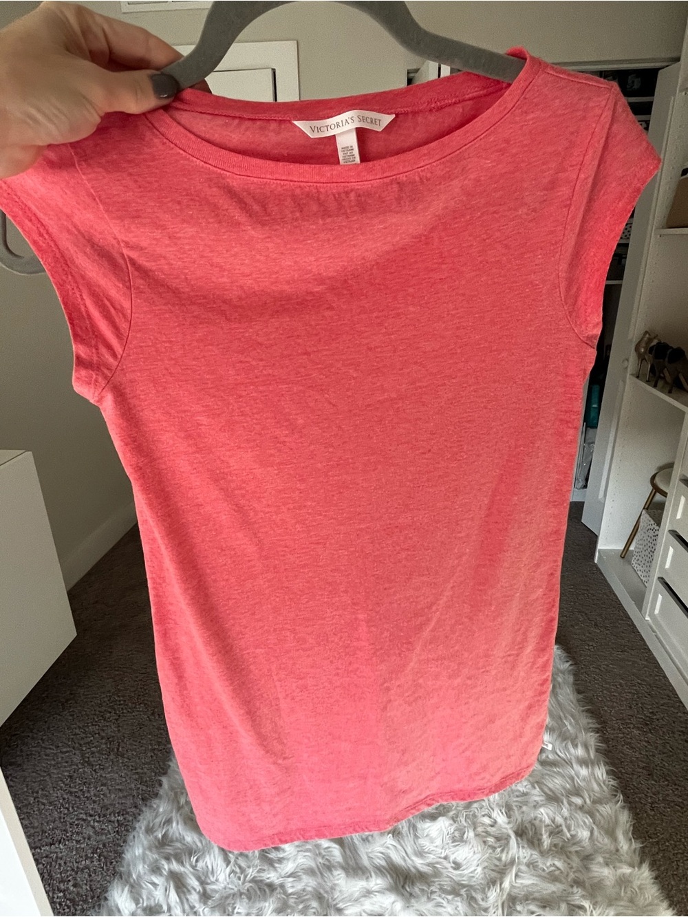 Victoria's Secret Tee in Coral Pink